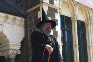 The Wizard of Christchurch says the partial demolition of the city's Cathedral is an 'an unforgivable act of barbarism'. Photo / Kurt Bayer