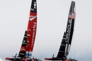 Team New Zealand and Oracle may not even take to the racecourse today. Photo / Getty
