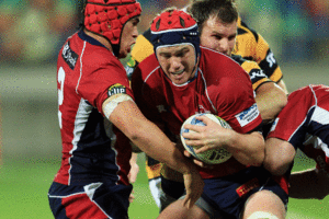 Joe Wheeler scored his side's first try as Tasman defeated Taranaki to seal top spot in the ITM Cup Championship. Photo / Getty