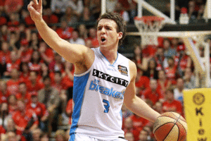 Daryl Corletto scored 11 points as the Breakers fell 94-84 to the Townsville Crocs last night. Photo / Getty