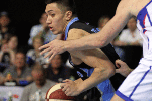 Reuben Te Rangi scored a career-high 22 points to lead the Breakers but their comeback fell short against Adelaide. Photo / Getty