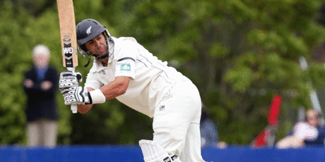 Ross Taylor demonstrates a great cricket shot. Or was it sensational? Photo / Getty