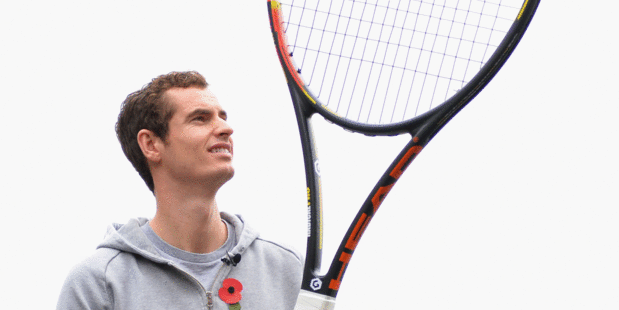 "No matter how excited I try to sound my voice always sounds boring - that's just my voice, I'm sorry.'' - Andy Murray. Photo / Getty