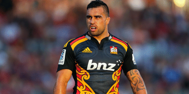 Chiefs co-captain Liam Messam will be on the bench for his side's meeting with the Rebels on Saturday night. Photo / Getty