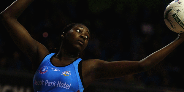 The Swifts defence did a good job of cutting down the quick-release high balls into Jhaniele Fowler-Reid. Photo / Getty