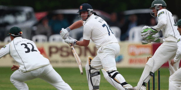 Jesse Ryder in action with the bat for Essex but it's been with the ball where he's most impressed. Photo / Getty