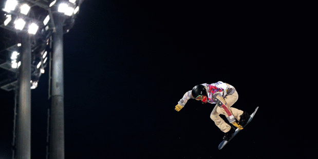 Shaun White, the best snowboarder of his era, failed to win a medal in the halfpipe final this morning. Photo / Getty