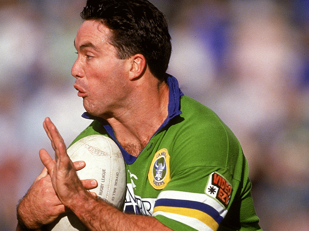 Canberra Raiders legend Bradley Clyde was widely accepted as the best lock in the game during the peak of his career in the early 1990s. Photo / Getty Images.