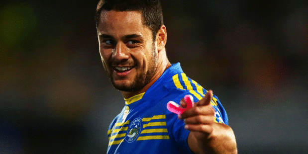 Former Parramatta Eels fullback Jarryd Hayne will turn out for his new club the Gold Coast Titans against the Warriors on Sunday. Photo / Getty Images.