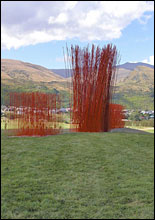 Michael Hill's Kon Dimopoulos $120,000 reed sculpture. Picture / Otago Daily Times Michael Hill's Kon Dimopoulos $120,000 reed sculpture. Picture / Otago Daily Times