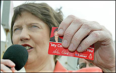Prime Minister Helen Clark with Labour's pledge card. Picture / Martin Sykes Prime Minister Helen Clark with Labour's pledge card. Picture / Martin Sykes