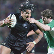 Ma'a Nonu runs through the tackle of Gordon D'Arcy. Ross Land / Getty Images Ma'a Nonu runs through the tackle of Gordon D'Arcy. Ross Land / Getty Images