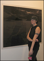Lisa Benson uses photographic paper to record the changes in her 'disappearing drawings'. Lisa Benson uses photographic paper to record the changes in her 'disappearing drawings'.