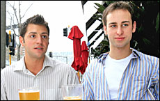 Dennis Petrone (left) and Isaac Grey feel more at home among other gay people. Picture / Martin Sykes Dennis Petrone (left) and Isaac Grey feel more at home among other gay people. Picture / Martin Sykes