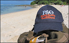 Relaxing on the beach at Mystery Island, Vanuatu. Relaxing on the beach at Mystery Island, Vanuatu.