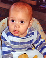 Ten-month-old Konway Dobson. Ten-month-old Konway Dobson.
