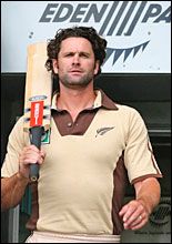 Chris Cairns will wear the retro outfit but give the facial hair a miss. Picture / Greg Bowker Chris Cairns will wear the retro outfit but give the facial hair a miss. Picture / Greg Bowker