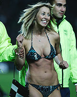 Celebrity streaker Lisa Lewis says such pitch invasions add to the excitement of games. Photo / Chris Skelton Celebrity streaker Lisa Lewis says such pitch invasions add to the excitement of games. Photo / Chris Skelton