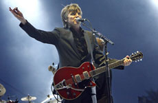 Neil Finn performs with his new Crowded House in California on Sunday. Photo / Reuters Neil Finn performs with his new Crowded House in California on Sunday. Photo / Reuters