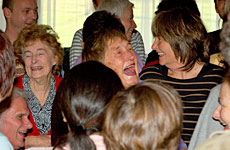 Laughter Yoga participants. Photo / Babiche Martens Laughter Yoga participants. Photo / Babiche Martens