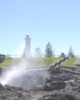 The Kiama blowhole on the NSW coast. The Kiama blowhole on the NSW coast.