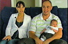 Sheena and Pat Wheaton with their son, who is yet to have his name registered. Photo / Close Up Sheena and Pat Wheaton with their son, who is yet to have his name registered. Photo / Close Up