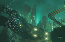 A screenshot from the game 'Bioshock'. A screenshot from the game 'Bioshock'.