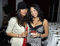 Lesley-Ann Brandt and Anna Jobsz at the Gold Party for NZ's top 100 women. Photo / Michael Craig Lesley-Ann Brandt and Anna Jobsz at the Gold Party for NZ's top 100 women. Photo / Michael Craig