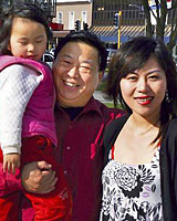 Qian Xun Xue, known as Pumpkin, with her parents. Qian Xun Xue, known as Pumpkin, with her parents.