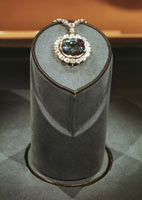 The Hope Diamond, displayed at the Smithsonian, has a history stretching back past the French Revolution. Photo / Gems Washington The Hope Diamond, displayed at the Smithsonian, has a history stretching back past the French Revolution. Photo / Gems Washington
