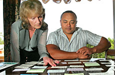 Dyslexia tutor Zannie Danks Davis with one of her success stories, Wiremu Tipuna. Photo / Brett Phibbs Dyslexia tutor Zannie Danks Davis with one of her success stories, Wiremu Tipuna. Photo / Brett Phibbs