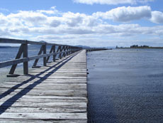 Tokaanu's extraordinarily long wharf reaching out into Lake Taupo is now being refurbished. Tokaanu's extraordinarily long wharf reaching out into Lake Taupo is now being refurbished.