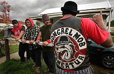 Members of the Taneatua Mongrel Mob say there are no terrorist camps in the Ureweras - the area is used for hunting camps. Photo / Alan Gibson Members of the Taneatua Mongrel Mob say there are no terrorist camps in the Ureweras - the area is used for hunting camps. Photo / Alan Gibson