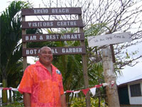 Haniteli Fa'anunu has created the `Ene'io Botanical Garden entirely with his own funds. Photo / Jim Eagles Haniteli Fa'anunu has created the `Ene'io Botanical Garden entirely with his own funds. Photo / Jim Eagles