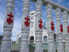 Religious architecture with a Tongan angle. Photo / Jim Eagles Religious architecture with a Tongan angle. Photo / Jim Eagles