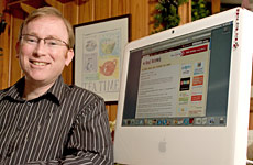 Richard MacManus who owns Read/WriteWeb pays his mortgage with income from ads on his blog site. Photo / Mark Mitchell Richard MacManus who owns Read/WriteWeb pays his mortgage with income from ads on his blog site. Photo / Mark Mitchell