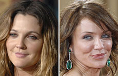 Drew Barrymore and Cameron Diaz Drew Barrymore and Cameron Diaz