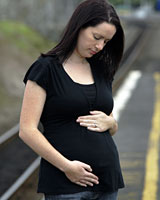 Carly Wood counts her lucky stars her baby is well. Photo / Janna Dixon Carly Wood counts her lucky stars her baby is well. Photo / Janna Dixon