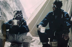 Sir Edmund Hillary and Sherpa Tenzing after conquering Mt Everest in 1953. Sir Edmund Hillary and Sherpa Tenzing after conquering Mt Everest in 1953.