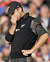 Black Caps skipper Daniel Vettori gave his side a stern talking to after their Twenty20 loss to England. Photo / AP Black Caps skipper Daniel Vettori gave his side a stern talking to after their Twenty20 loss to England. Photo / AP