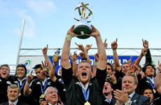 New Zealand captain Chris Smith holds the world U-20 championship trophy aloft. Photo / Getty Images New Zealand captain Chris Smith holds the world U-20 championship trophy aloft. Photo / Getty Images