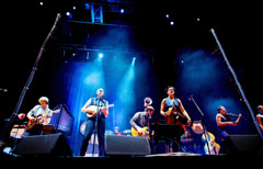 Canadian band Arcade Fire play BDO's Orange stage from 6-7pm. Photo / Reuters Canadian band Arcade Fire play BDO's Orange stage from 6-7pm. Photo / Reuters