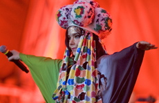 Bjork rocks at the Auckland Big Day. Photo / Richard Robinson Bjork rocks at the Auckland Big Day. Photo / Richard Robinson