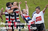 Counties Manukau celebrate their upset win over Auckland. Photo / Richard Robinson Counties Manukau celebrate their upset win over Auckland. Photo / Richard Robinson