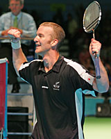 NZ badminton player John Moody. Photo / Brett Phibbs NZ badminton player John Moody. Photo / Brett Phibbs