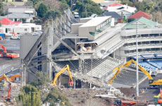 Demolition work continues at Eden Park during its upgrade for the 2011 Rugby World Cup. Photo / Greg Bowker Demolition work continues at Eden Park during its upgrade for the 2011 Rugby World Cup. Photo / Greg Bowker