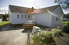 The Salts, who live in this house in Rangeview Rd, have been accused of causing mayhem. Photo / Dean Purcell The Salts, who live in this house in Rangeview Rd, have been accused of causing mayhem. Photo / Dean Purcell