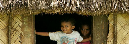 Navala's children say they love village life. Photo / Alan Gibson Navala's children say they love village life. Photo / Alan Gibson