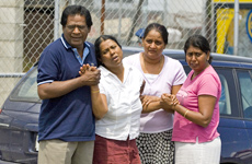 Family members of the 22-year-old victim Saishwar Krishna Naidu. Family members of the 22-year-old victim Saishwar Krishna Naidu.
