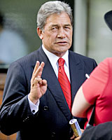 Winston Peters during Melbourne Cup Day at the Ellerslie Racing Club. Photo / Dean Purcell Winston Peters during Melbourne Cup Day at the Ellerslie Racing Club. Photo / Dean Purcell